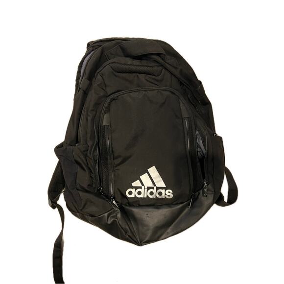 Adidas Stadium Black Multi Section Backpack - Picture 1 of 5